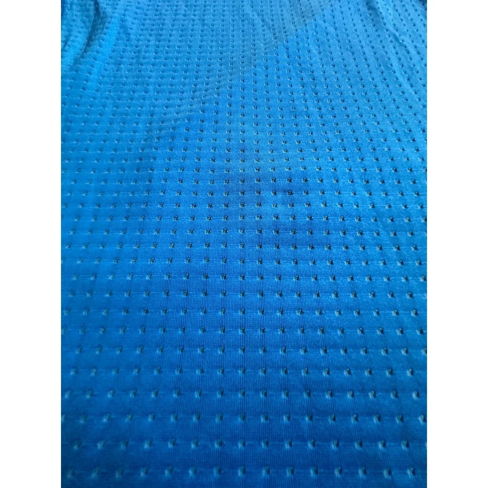 Adidas Techfit Climachill Compression Shirt Blue Mens Medium AJ5707 Training Tee